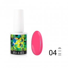 Гель-лак PASHE Neon Jungle №04 Неоновый розовый (9 мл)