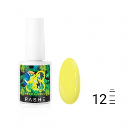 Гель-лак PASHE Neon Jungle №12 Неоновый лимонный (9 мл)