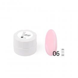 Гель-желе для моделирования ногтей PASHE №06 камуфляж сливочно-розовый (10 мл)