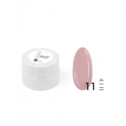Гель-желе для моделирования ногтей PASHE №11 камуфляж  серо-розовый (10 мл)
