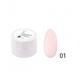 Гель для наращивания ногтей PASHE №01 прозрачный нежно-розовый (10 мл)