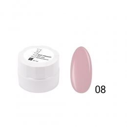 Гель для наращивания ногтей PASHE №08 камуфлирующий приглушенно-розовый (10 мл)